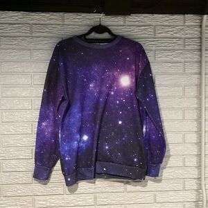 Beloved Stellar Night Sky Sweatshirt Adult Medium